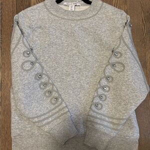 Bejewelled Grey Sweatshirt